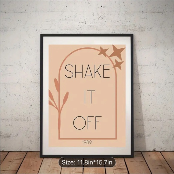 💛1pcs Canvas Wall Art Decor Music Lyrics Poster Taylor Inspired Shake It Off - Picture 2 of 9